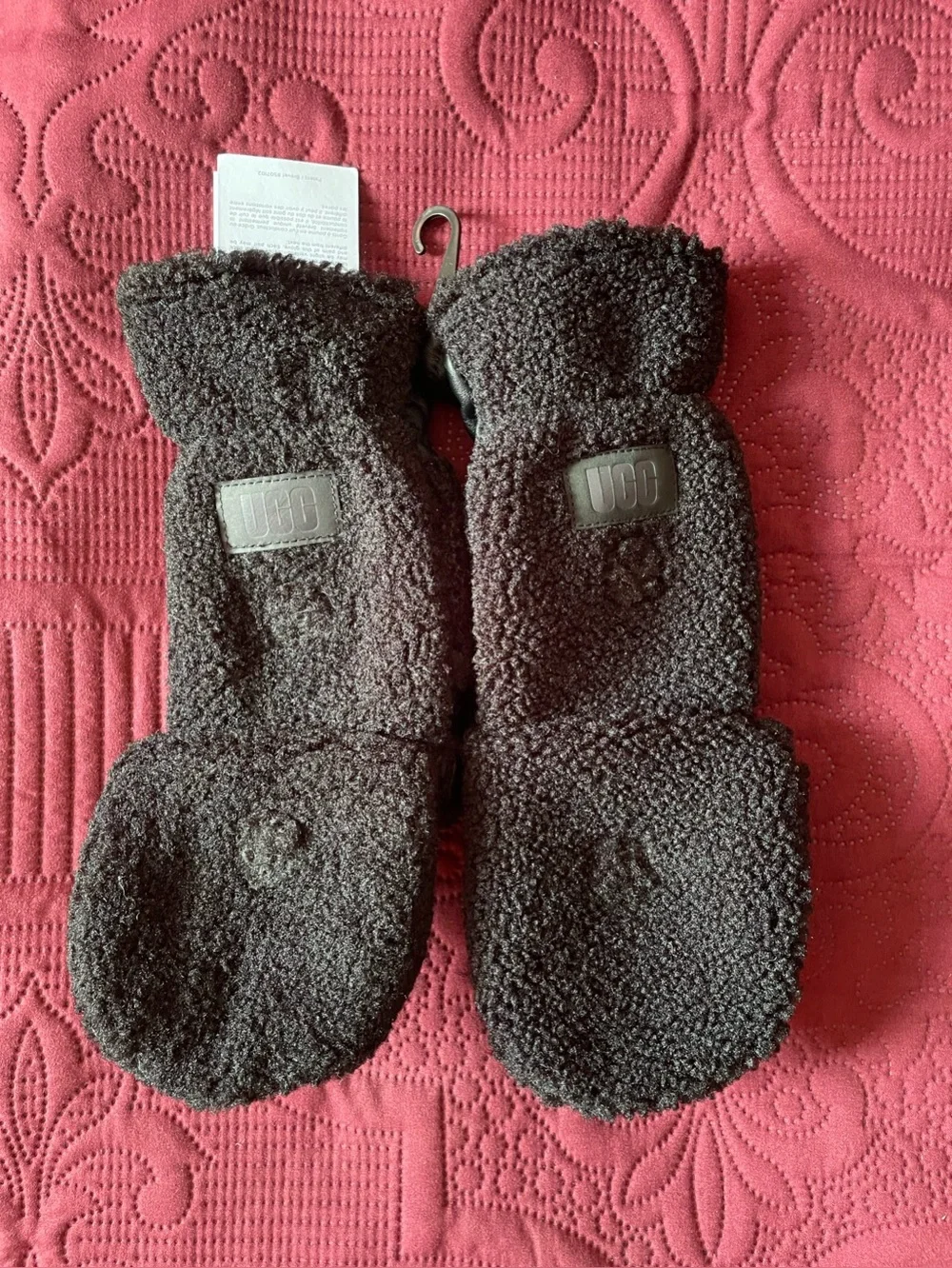 UGG Sherpa Fleece Flip Mittens
